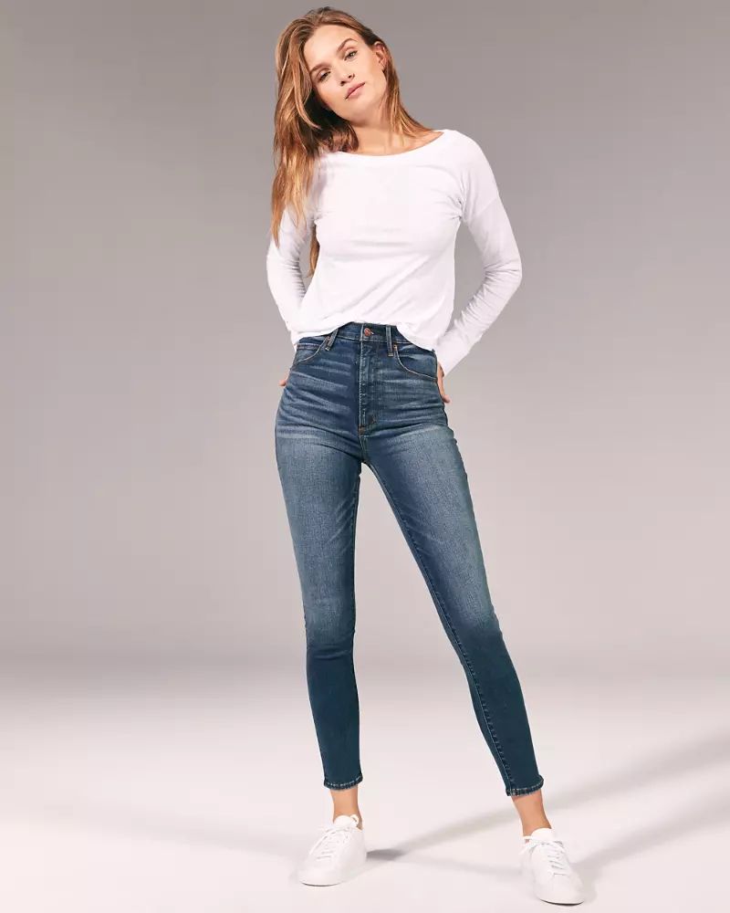 Ultra High Rise Super Skinny Jeans | Abercrombie & Fitch US & UK