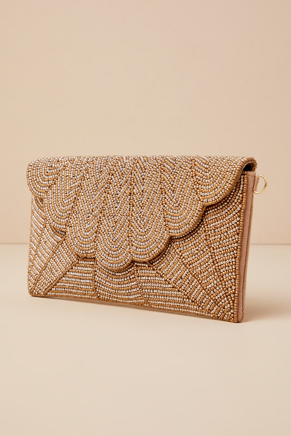 Junipero Gold Beaded Clutch | Lulus