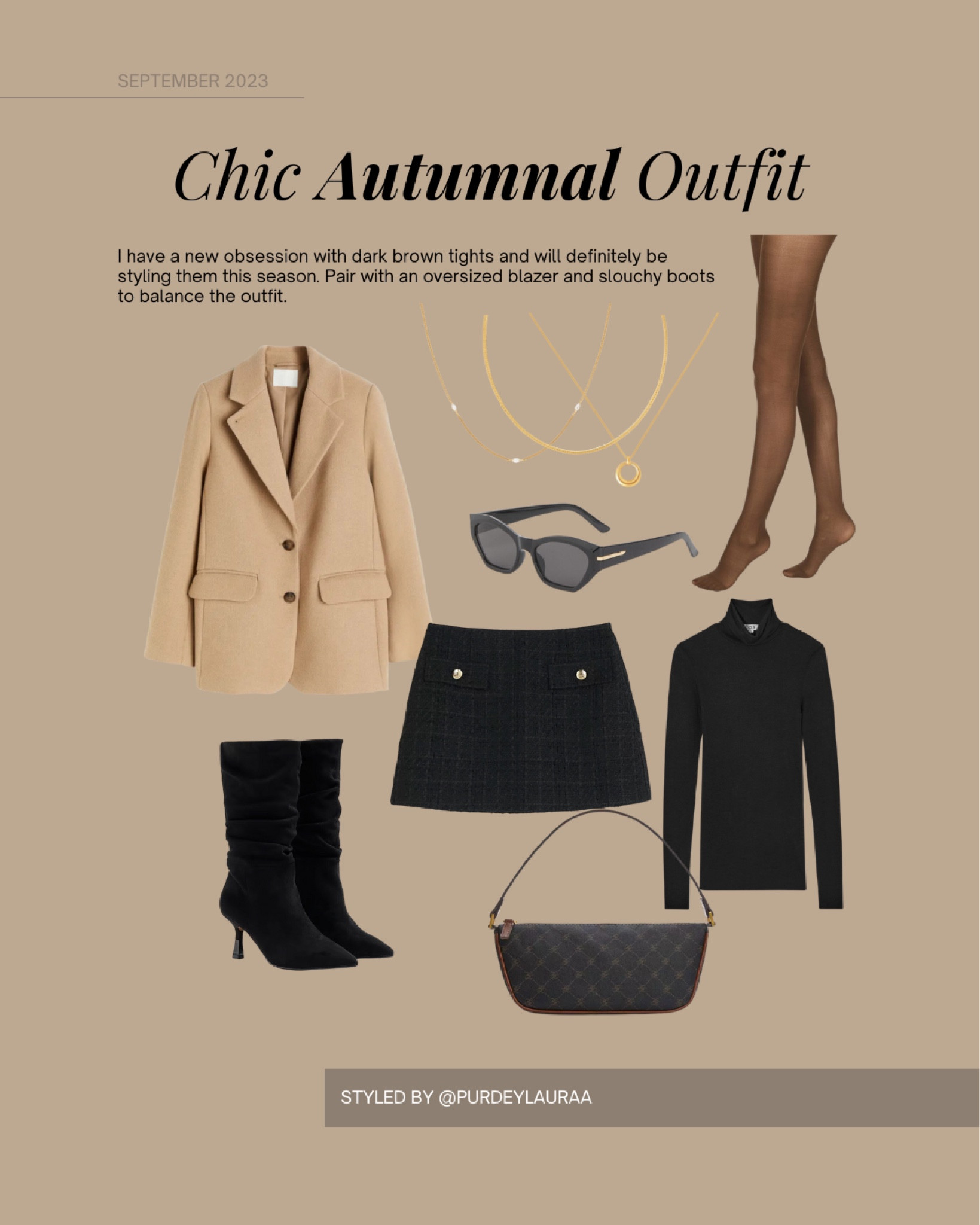 Chic autumn outfit, beige blazer, black slouchy boots, H&M, River Island, gold jewellery, Astrid & Miyu ✨ 

#LTKfindsunder100 #LTKeurope #LTKstyletip