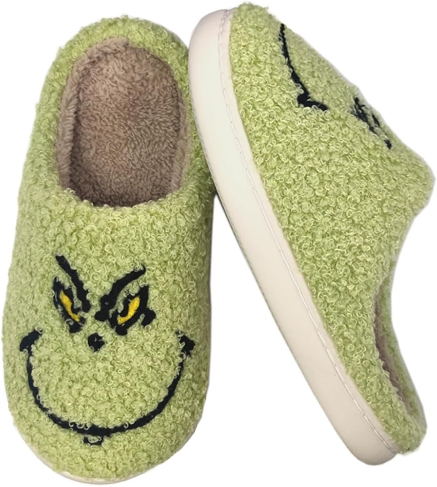 pwuzcye Christmas Slippers for Women Xmas Indoor Bedroom Fluffy Womens Cozy Fuzzy House Slippers ... | Amazon (US)