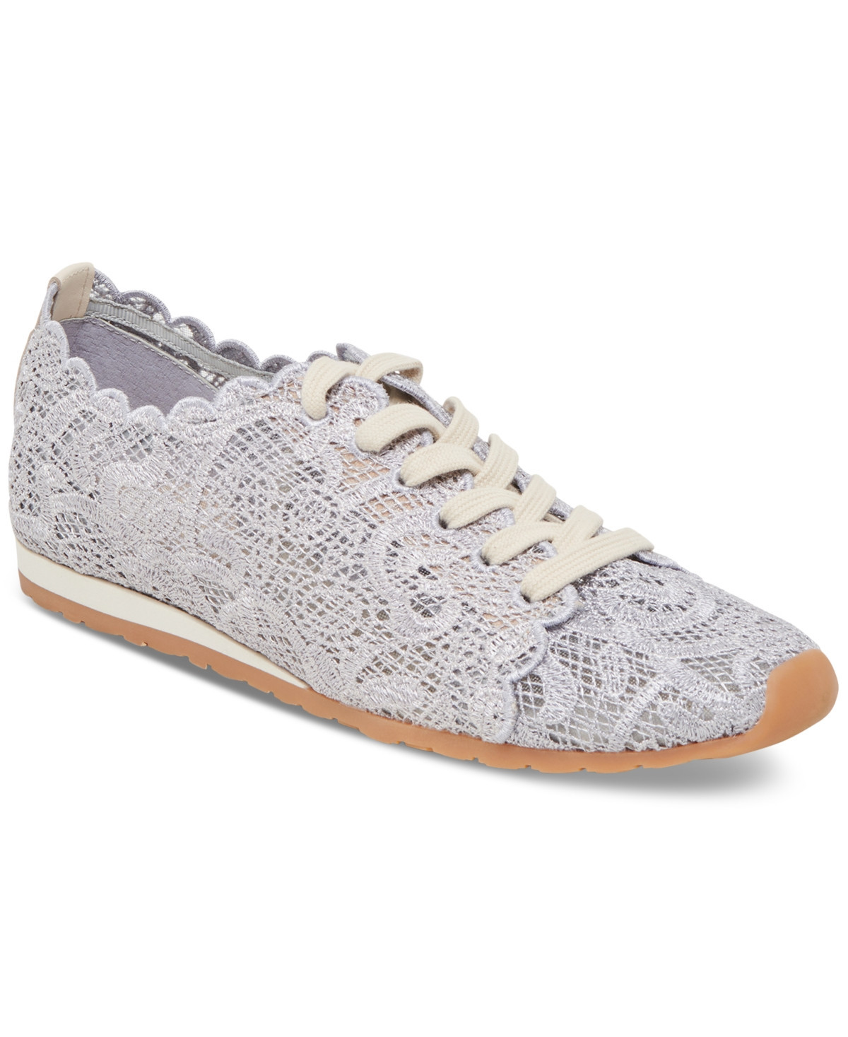Dolce Vita Women's Dayana Lace Floral Lace-Up Sneakers - Dusty Blue Lace | Macy's