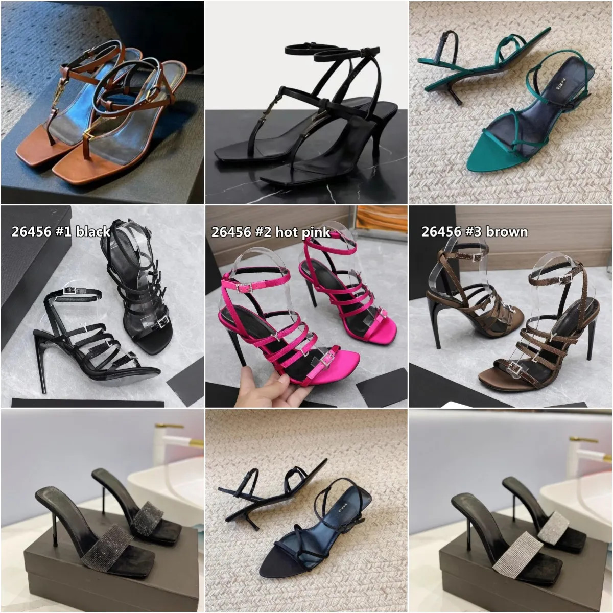 Metal Letter YS Leather Sandal Flipflop Slipper Size 35-44 | DHGate