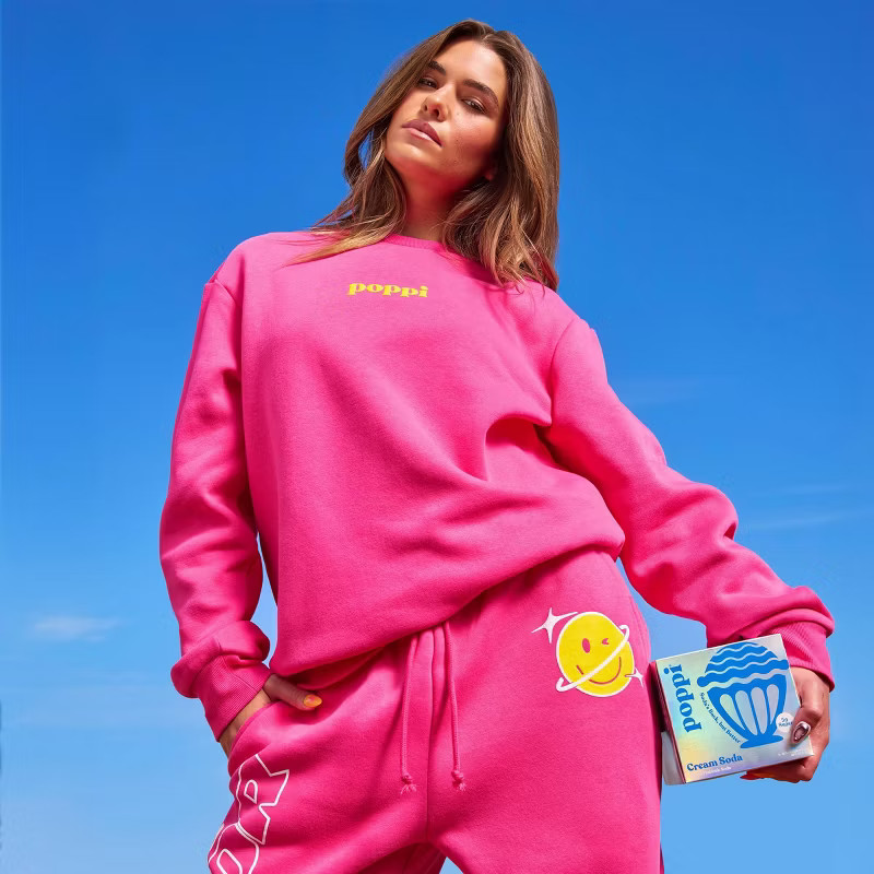 Adult Poppi Forever Icon Graphic Sweatshirt - Pink | Target