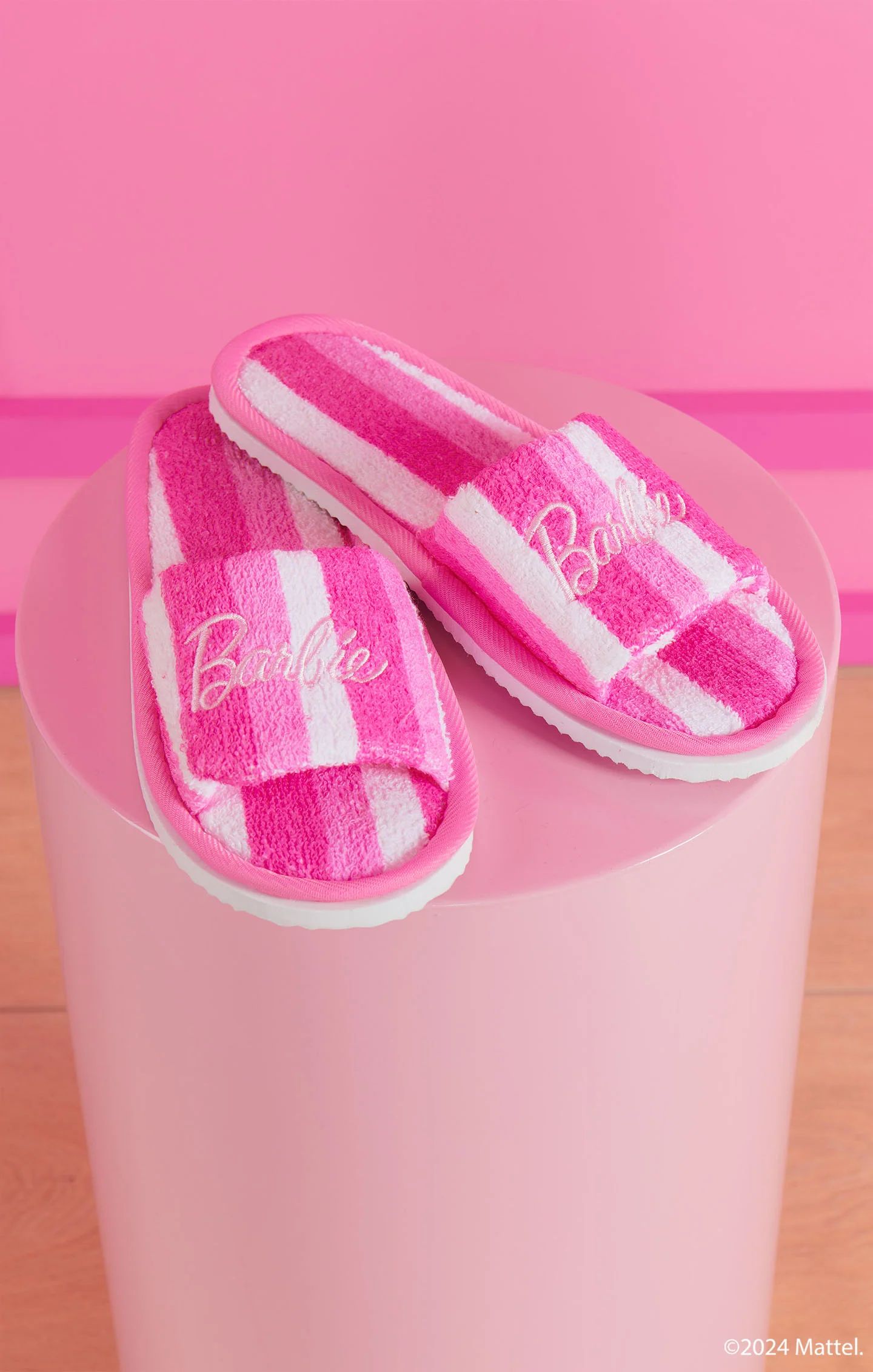 Freshen Up Slippers ~ DreamHouse™ Stripe Terry | Show Me Your Mumu