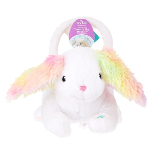 Way To Celebrate Easter Plush Animated Easter Basket, Bunny, 8" x 11" | Walmart (US)