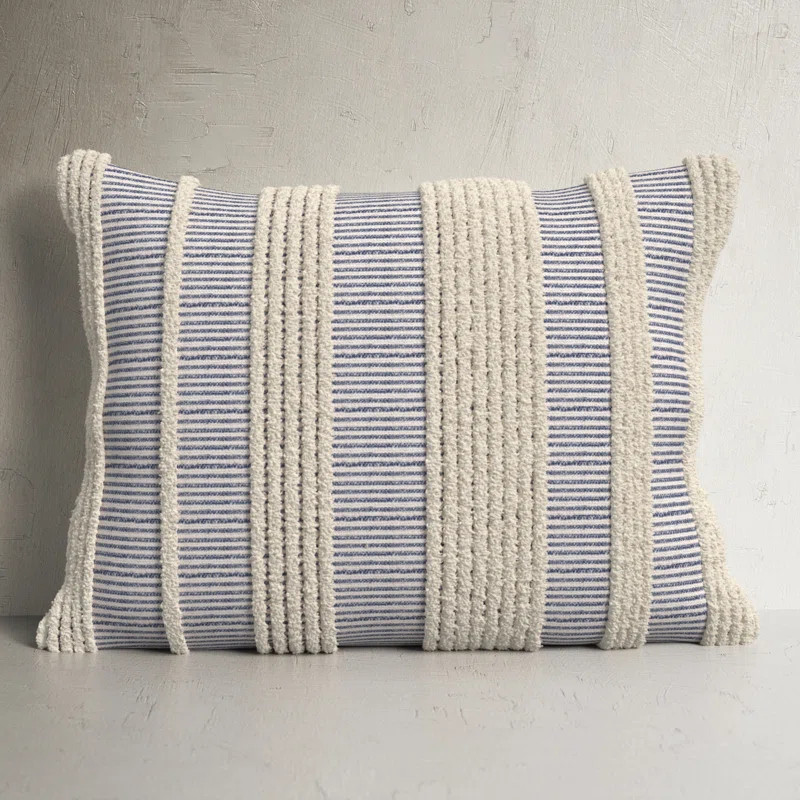 Horace Striped Cotton Throw Pillow | Birch Lane