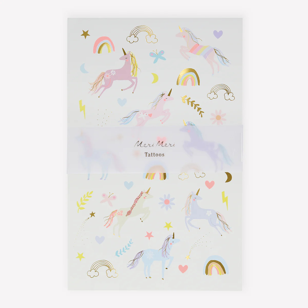 Unicorn Tattoo Sheets (x 2 sheets) | Meri Meri