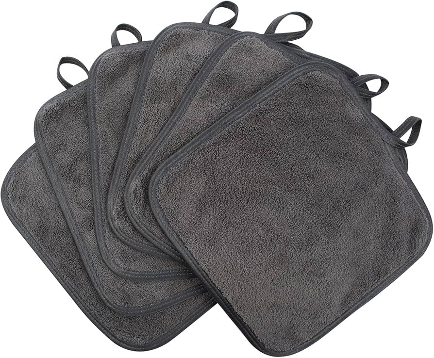 SINLAND Washcloth Soft Makeup Remover Cleansing Pads Absorbent Face Cloth Makeup Towels Face Wash... | Amazon (US)