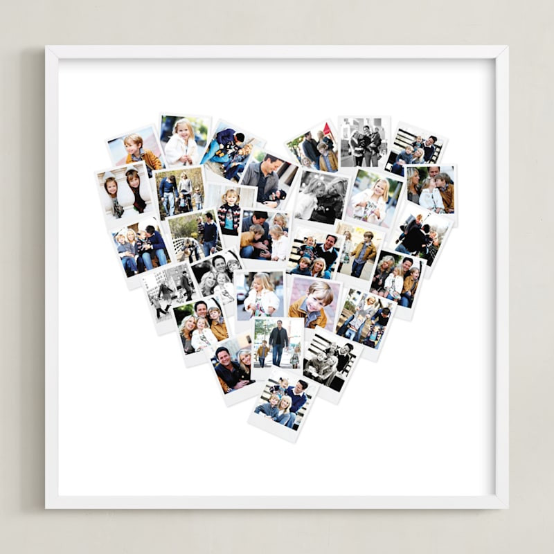 "Heart Snapshot Mix® Photo Art" - Custom Photo Art by Minted. | Minted