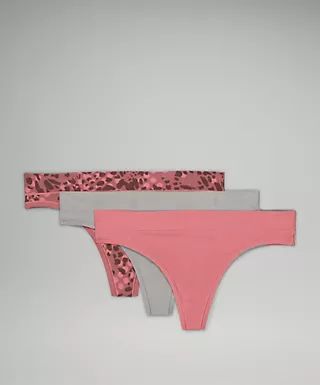 UnderEase Mid-Rise Thong Underwear 3 Pack | Lululemon (US)