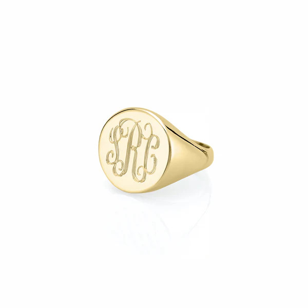 LANA ROUND SIGNET RING | Sarah Chloe