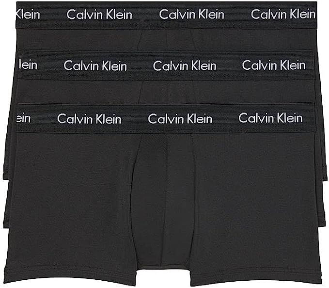 Calvin Klein Men's Cotton Stretch 3-Pack Low Rise Trunk | Amazon (US)