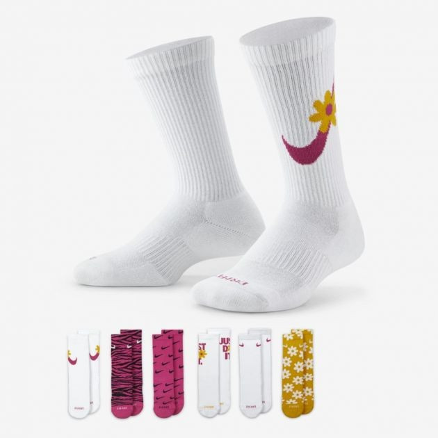 Meia Nike Everyday Plus Cushioned (6 pares) Infantil | Nike.com | Nike (BR)