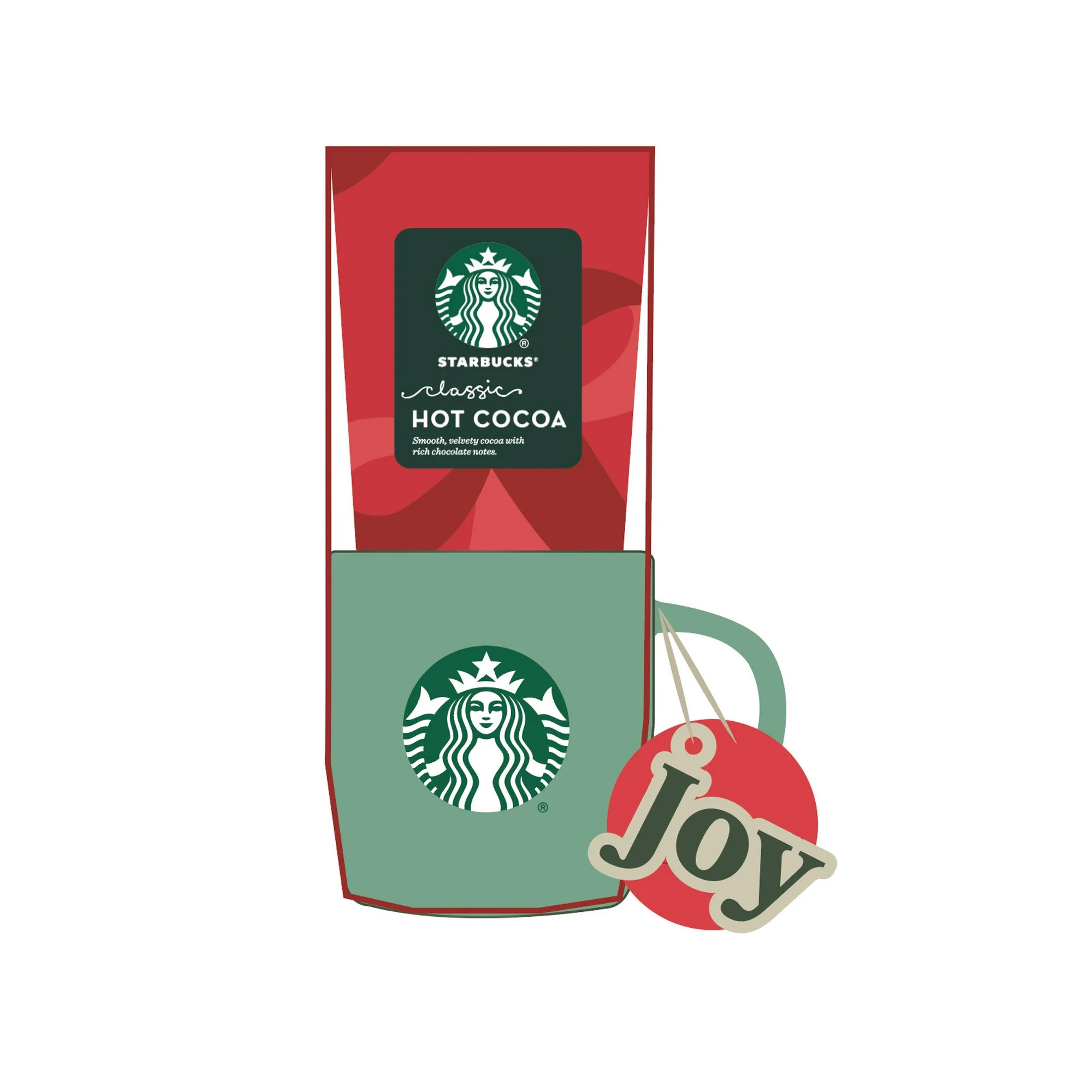 Starbucks Classic Hot Cocoa Ceramic Mug Set - Walmart.com | Walmart (US)