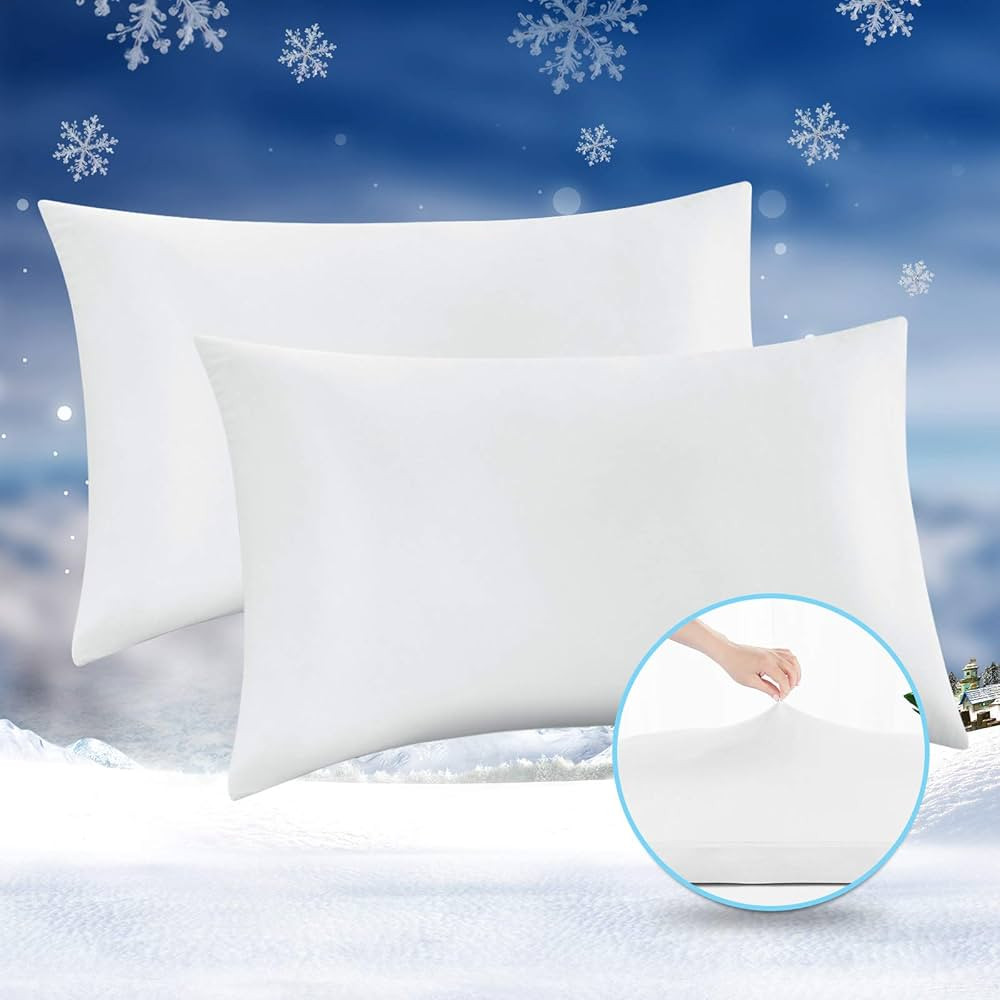Avolare Cooling Pillow Cases, 2 Pack Arc-Chill Q-max>0.5 Cool King Size Summer Pillow Cover for H... | Amazon (US)