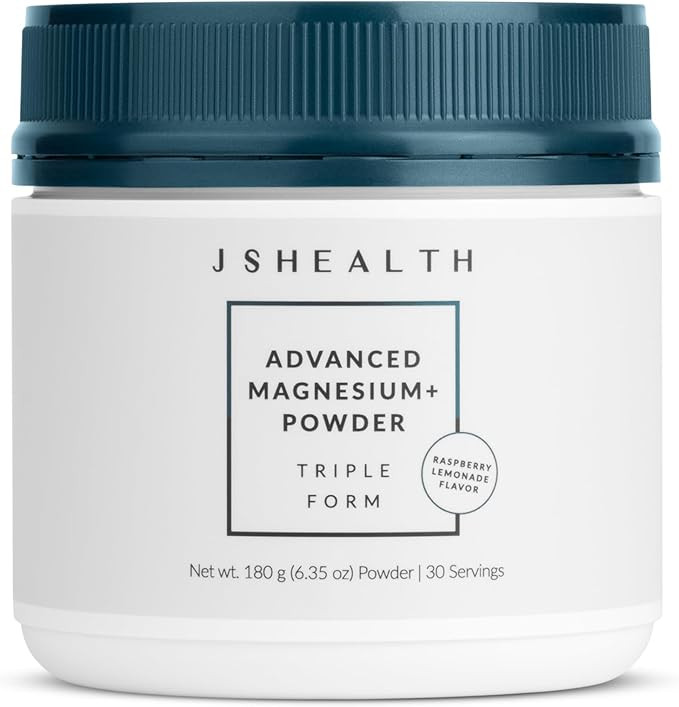 JSHealth Vitamins Advanced Magnesium+ Powder with Magnesium Glycinate & Citrate - Magnesium Suppl... | Amazon (US)