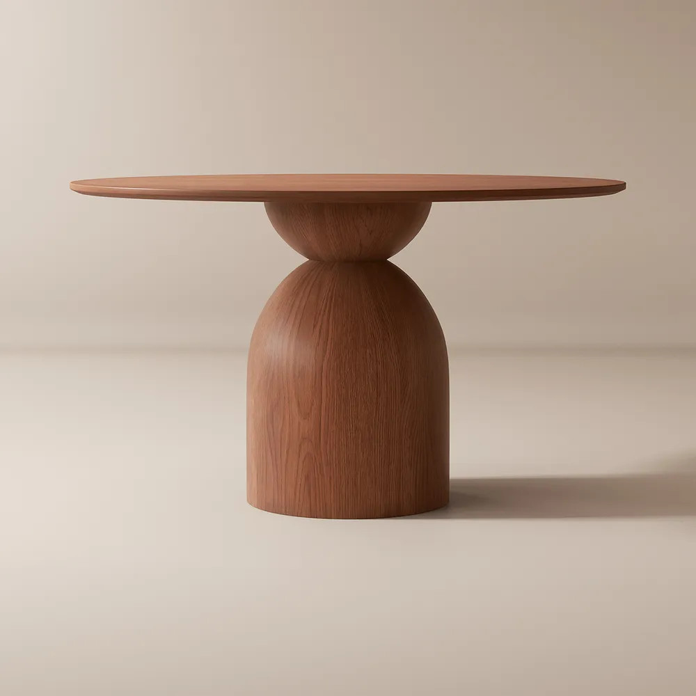 Sigrid Round Wood Dining Table, 51" | Hernest