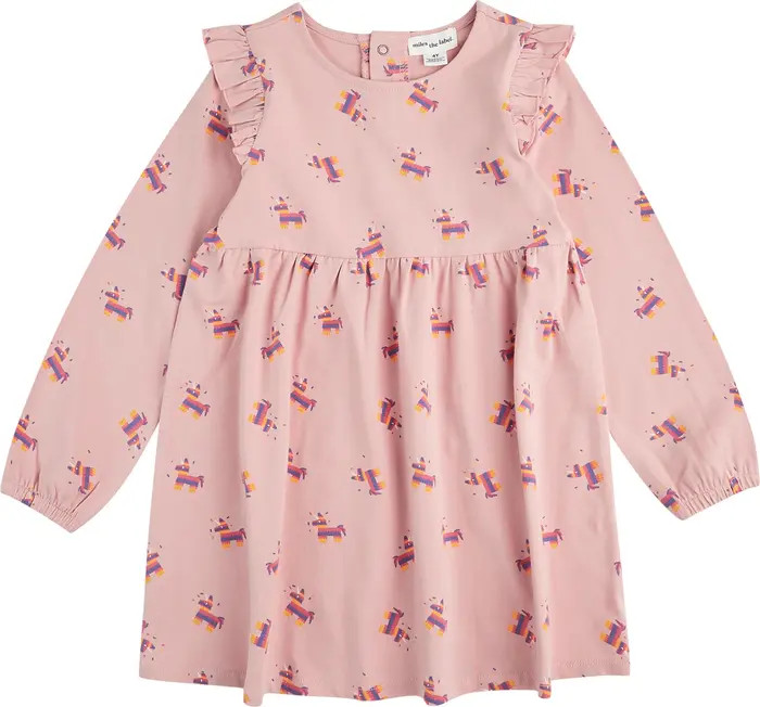 Kids' Piñata Print Long Sleeve French Terry Dress | Nordstrom