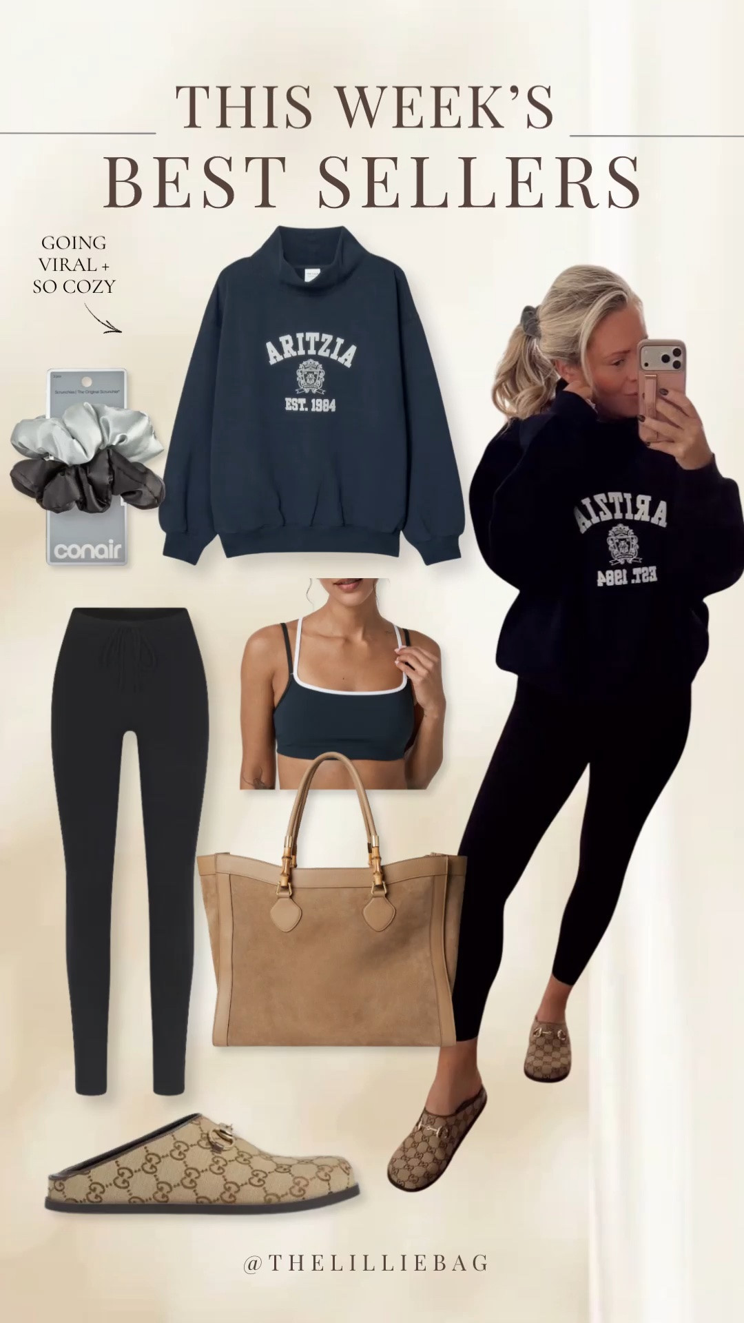 OOTD🤎- never got out of my workout clothes under here! 
Mules size up! 
Sweatshirt I did medium. So cozy! 🍂🤌🏼

#LTKootd #LTKSeasonal