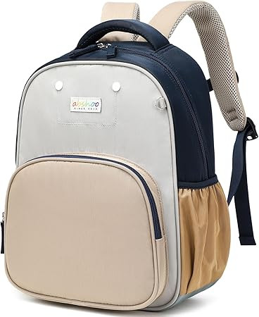 abshoo Cute Preschool backpacks for Boys School Bookbag Kindergarten Backpack for Kids 4-8 (Grey ... | Amazon (US)