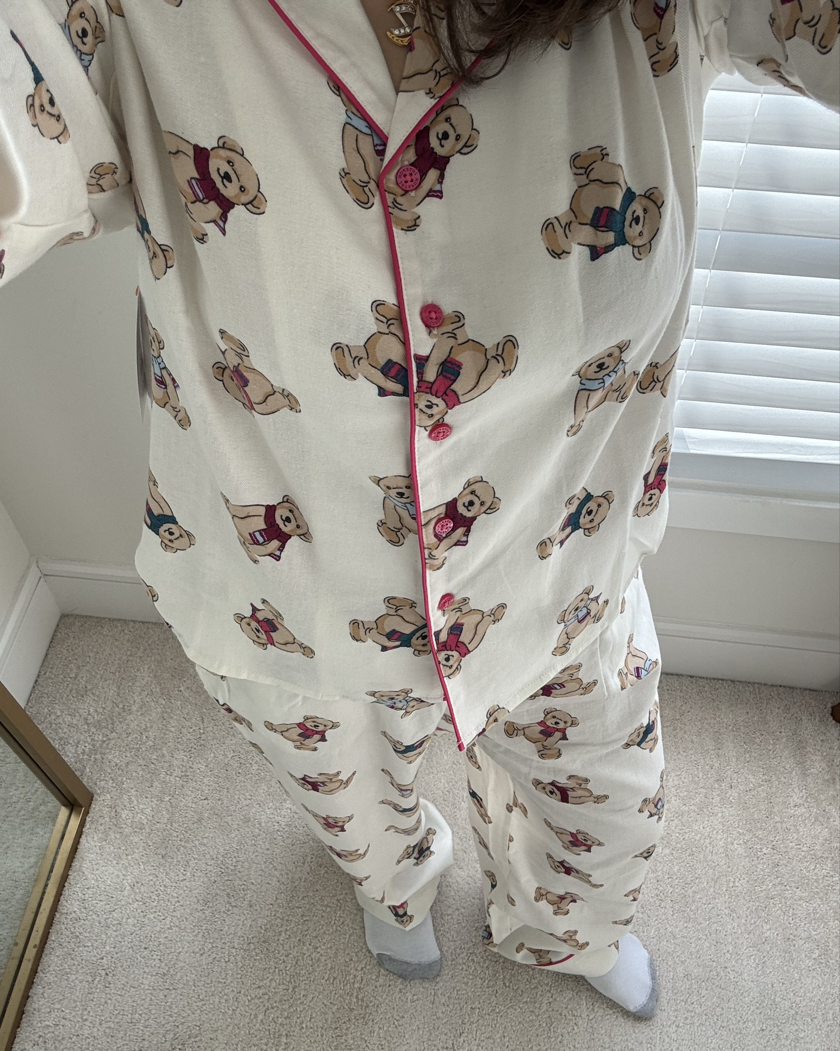 Teddy bear pjs 🧸🤎☁️ 100% cotton 

#LTKGiftGuide #LTKSeasonal #LTKHoliday