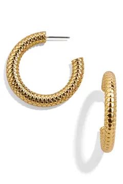 Textured Hoop Earrings | Nordstrom