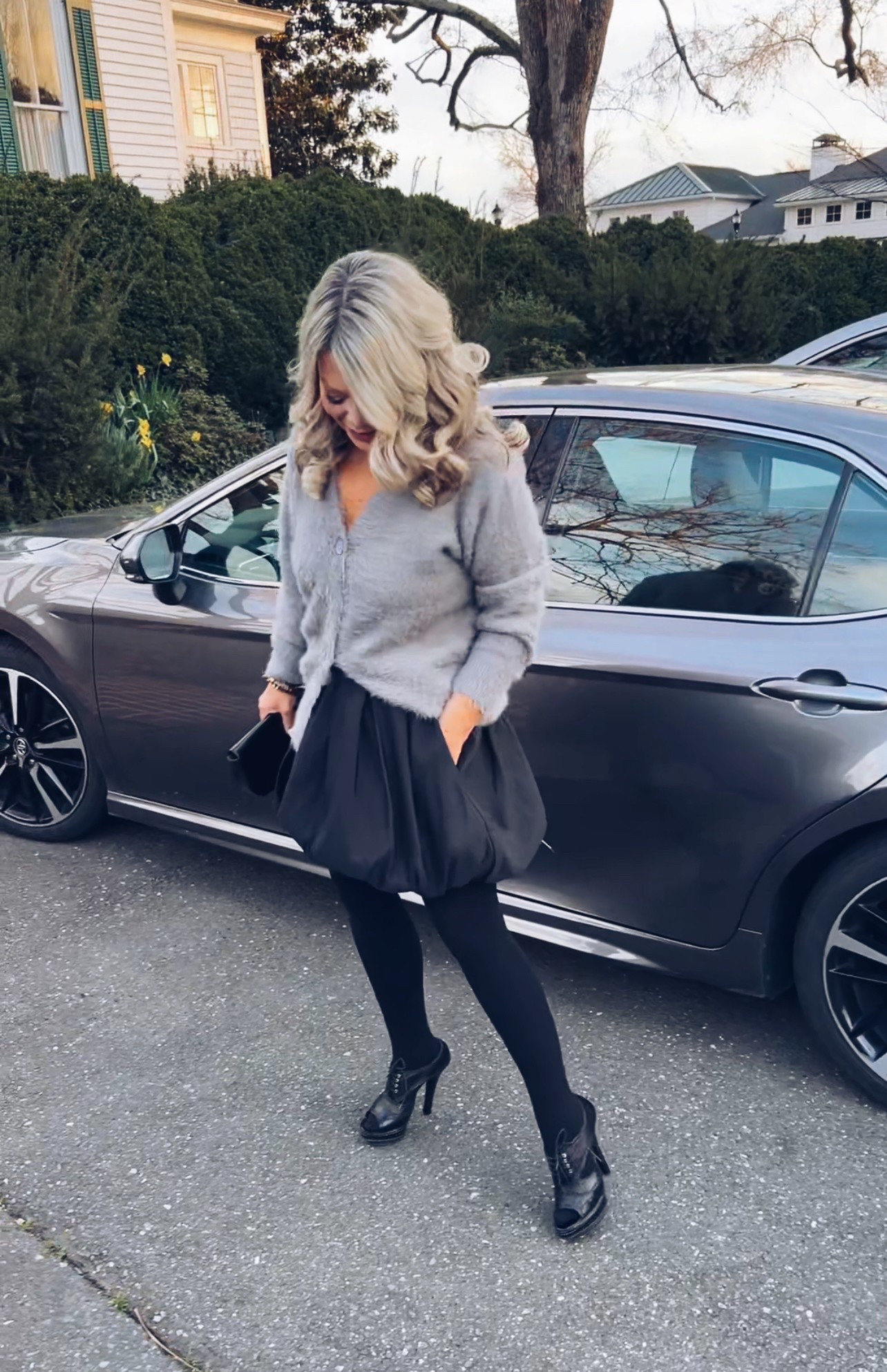 Party Outfit! #skirt #sweater #prada #louisvuitton 

#LTKStyleTip #LTKShoeCrush #LTKOver40