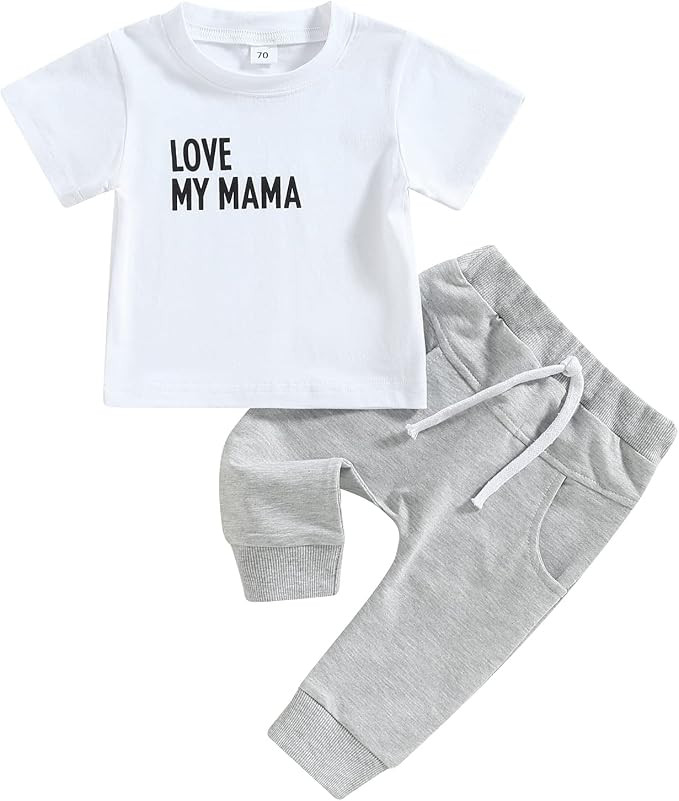 Sprifallbaby Toddler Newborn Baby Boy Outfit Bro Long Sleeve Sweatshirts Pants Clothes Set Infant... | Amazon (US)