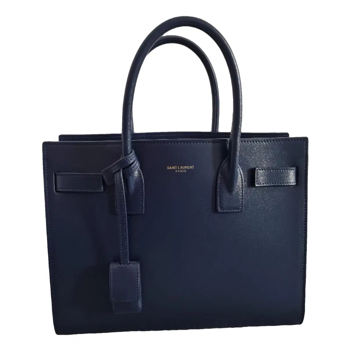 Sac de jour leather tote Saint Laurent Navy in Leather - 40045274 | Vestiaire Collective (Global)