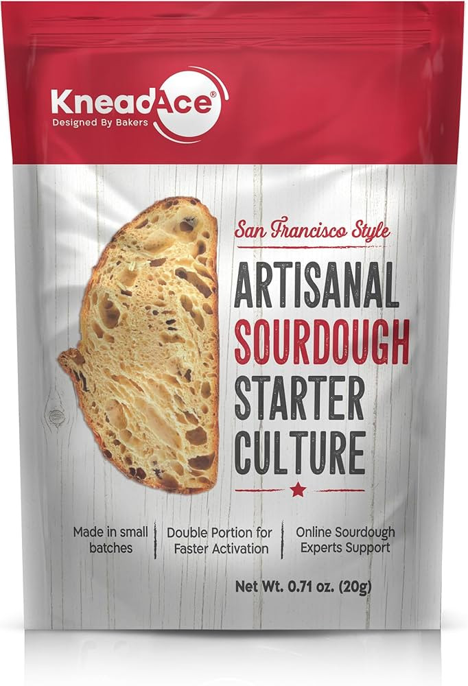 KneadAce Sourdough Starter Culture – Fast-Activating Natural Wild Yeast for Homemade Bread – ... | Amazon (US)