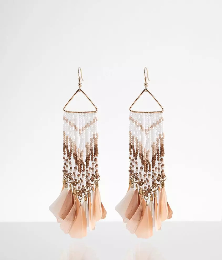Feather Drop Earring | Buckle