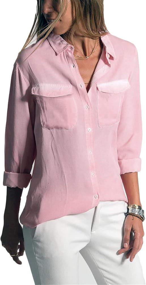 Andongnywell Women's Button Down | Amazon (US)