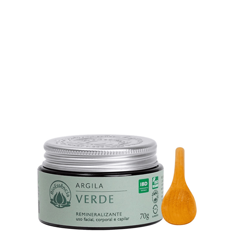 Máscara Facial de Argila BioEssência Verde | Beleza Na Web (BR)