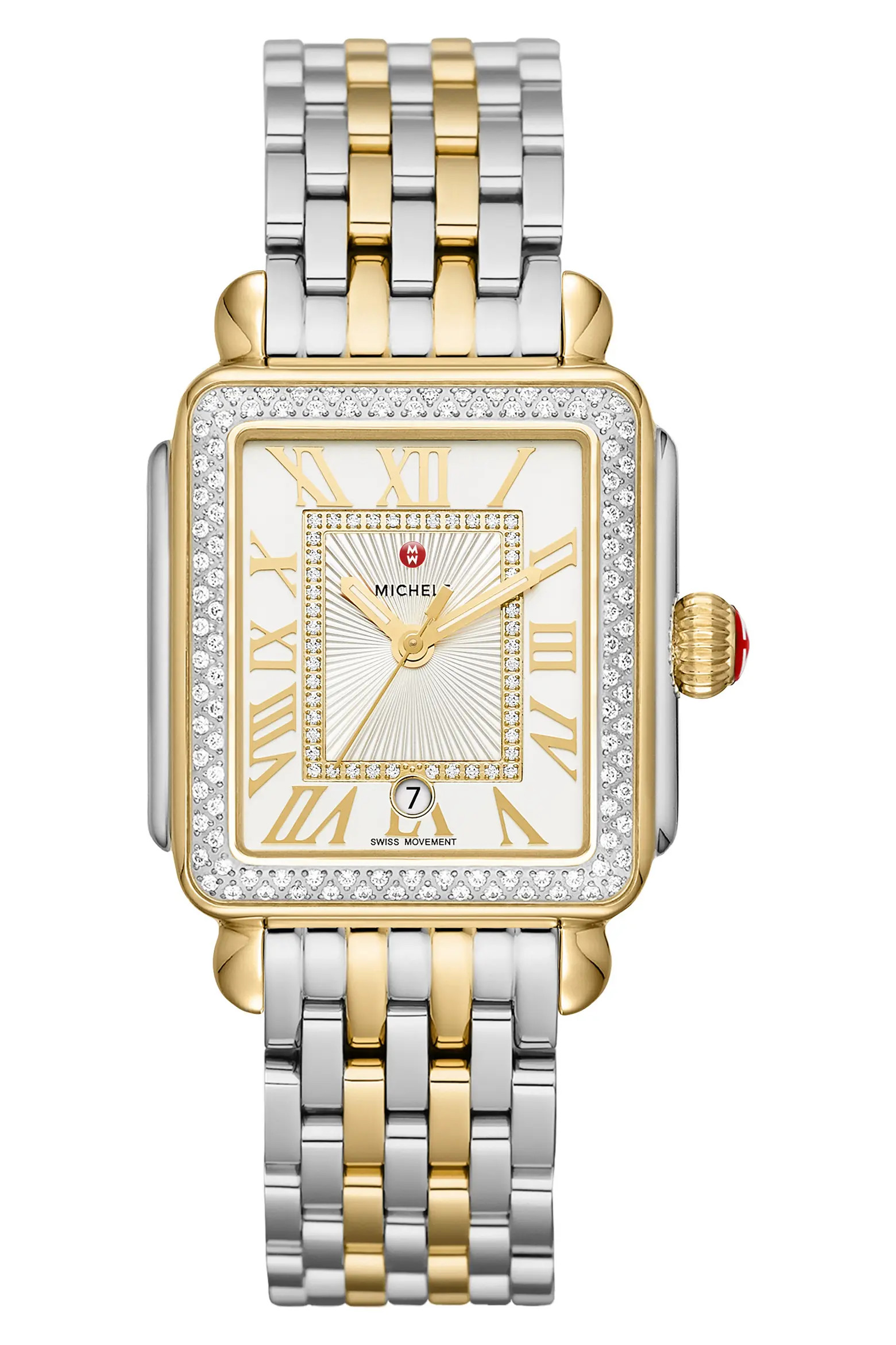 Deco Madison Diamond Dial Two-Tone Bracelet Watch, 33mm (Women) | Nordstrom | Nordstrom