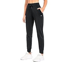 BALEAF Women's Fleece Lined Pants Water-Resistant Sweatpants Winter Thermal Ski Hiking Running Jo... | Amazon (US)