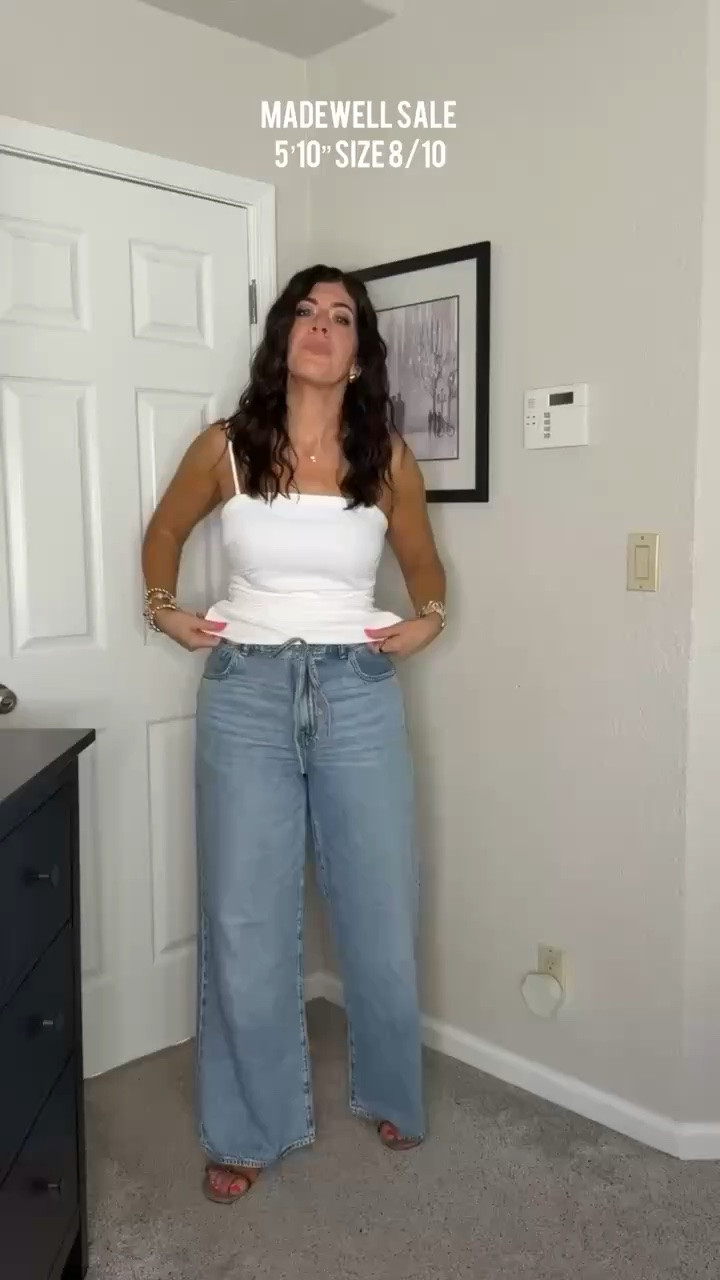 Madewell sale, wearing 8 in the top and 29 curvy in bottoms 

midsize outfit, casual, summer denim, trendy outfit, easy outfit, date night, jeans and a top, white outfit, brown sandals, summer fashion, what to wear, mom outfit 

 #LTKxMadewell #LTKSaleAlert #LTKMidsize