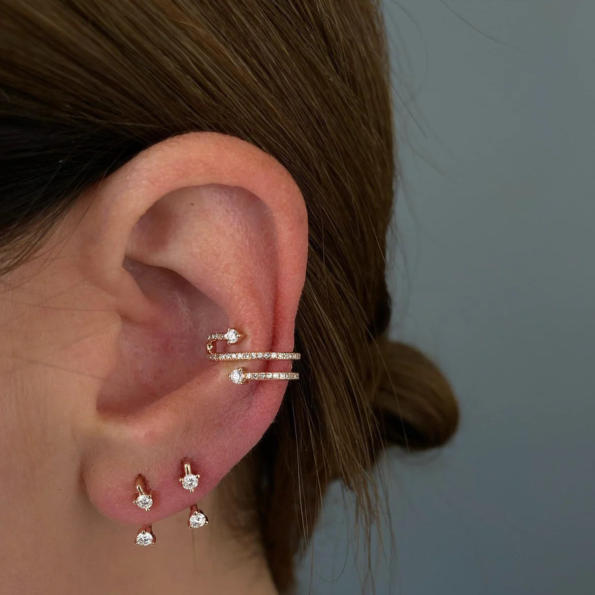 EF Collection Double Prong Set Diamond Earring | House of 29