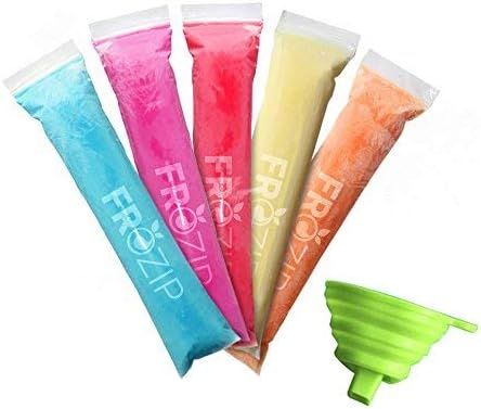 Frozip 125 Disposable Ice Popsicle Mold Bags| BPA Free Freezer Tubes With Zip Seals | For Healthy... | Amazon (US)