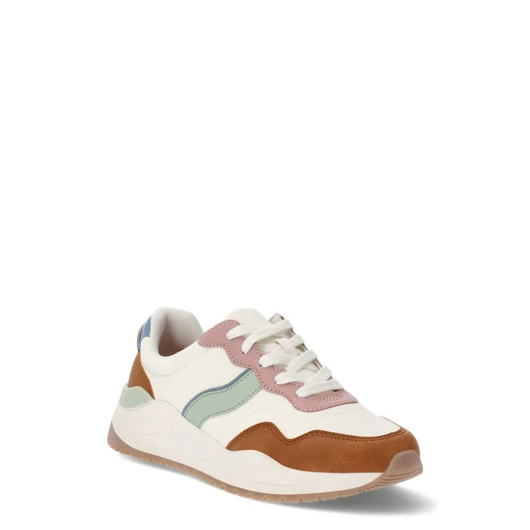 Time and Tru Women's Chunky Jogger Sneakers, Sizes 6-12, Wide Width Available | Walmart (US)