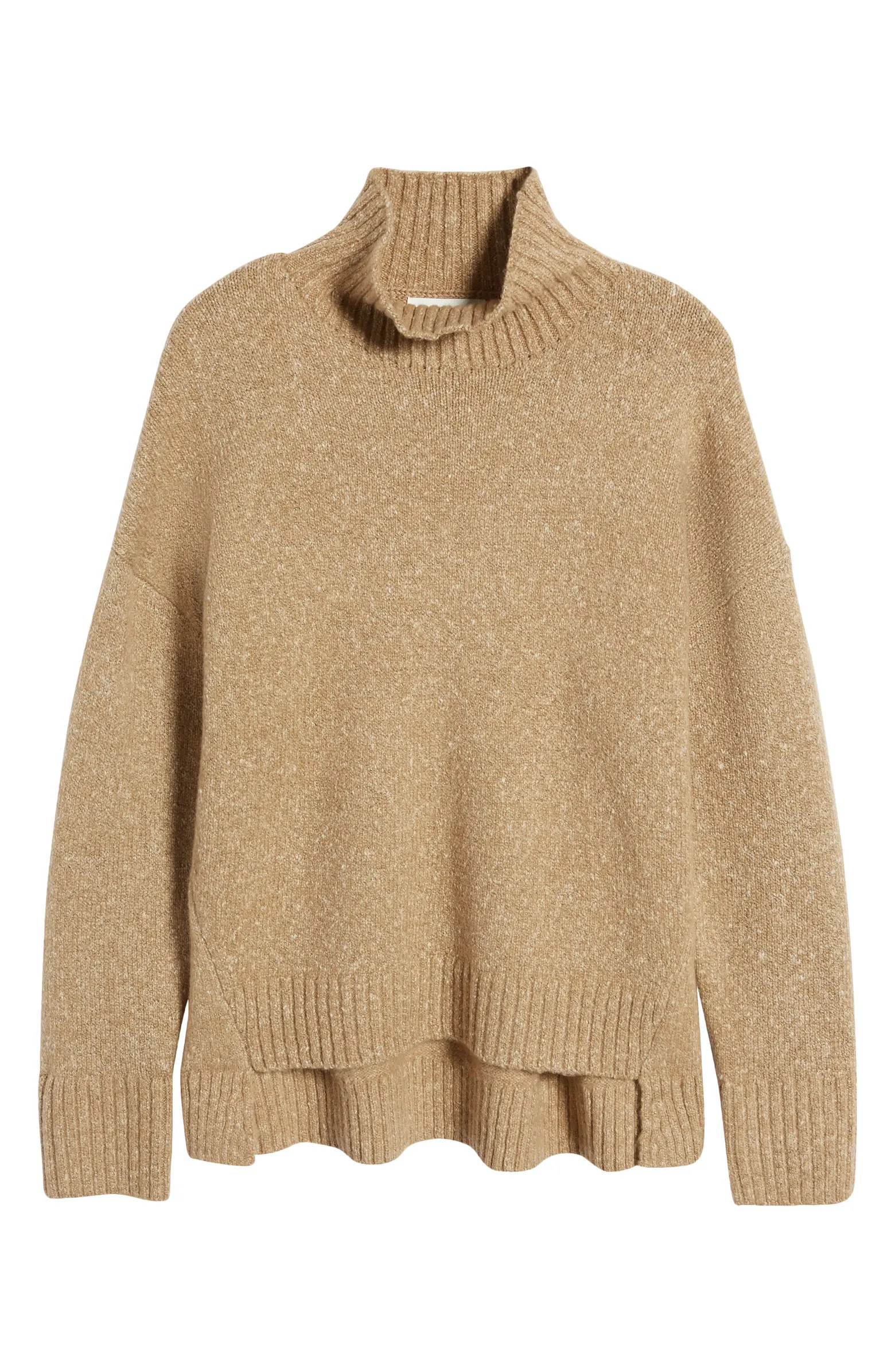 Women's Marled Mock Neck High-Low Tunic Sweater | Nordstrom