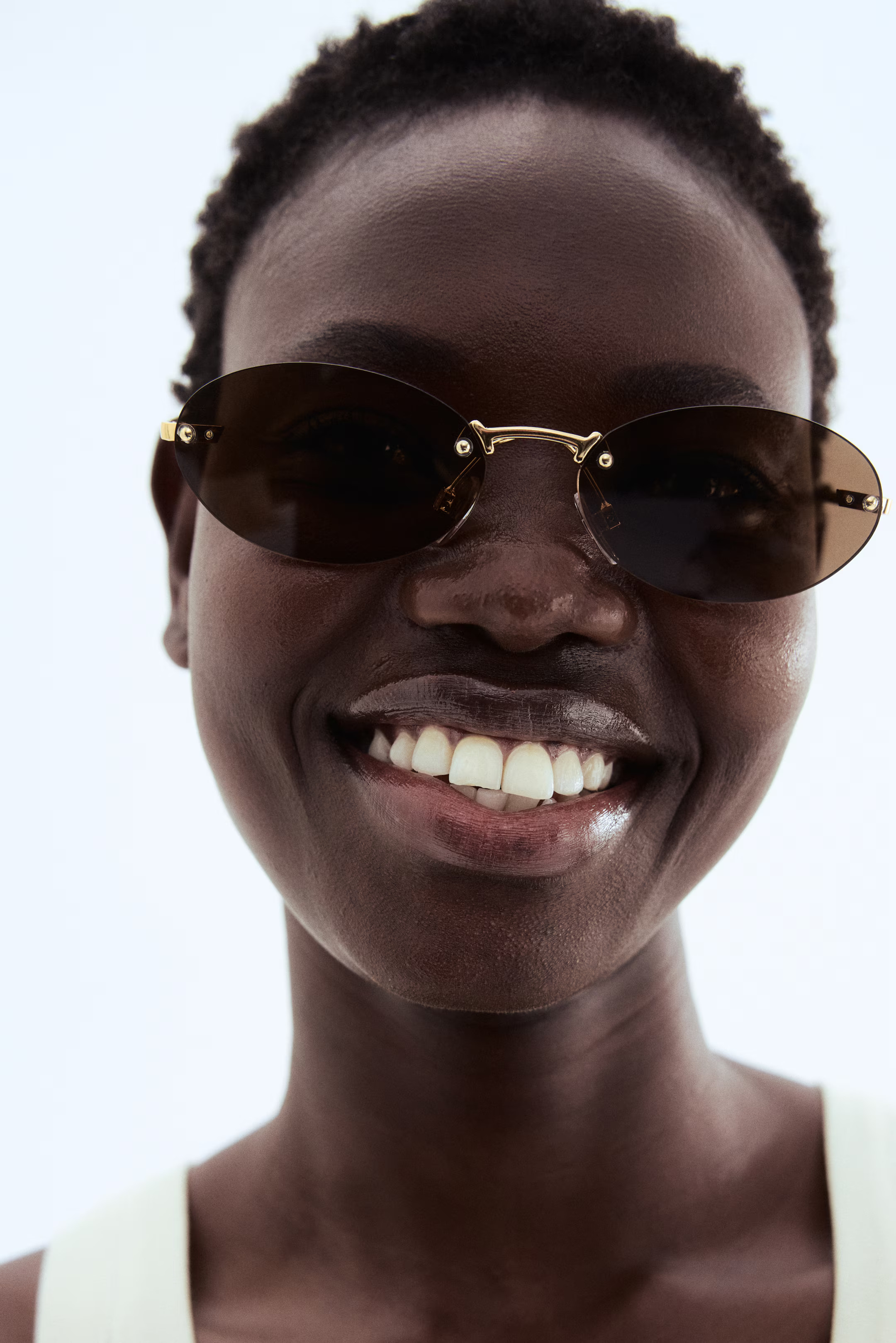 Oval sunglasses - Brown - Ladies | H&M GB | H&M (UK, MY, IN, SG, PH, TW, HK)