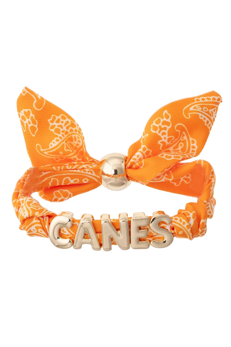 PREORDER 9/4: Miami Hurricanes Bandana Slider Bracelet | CANVAS