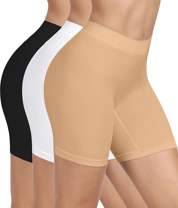 BESTENA Slip Shorts for Under Dresses Seamless Smooth Workout Yoga Bike Shorts for Women | Amazon (US)