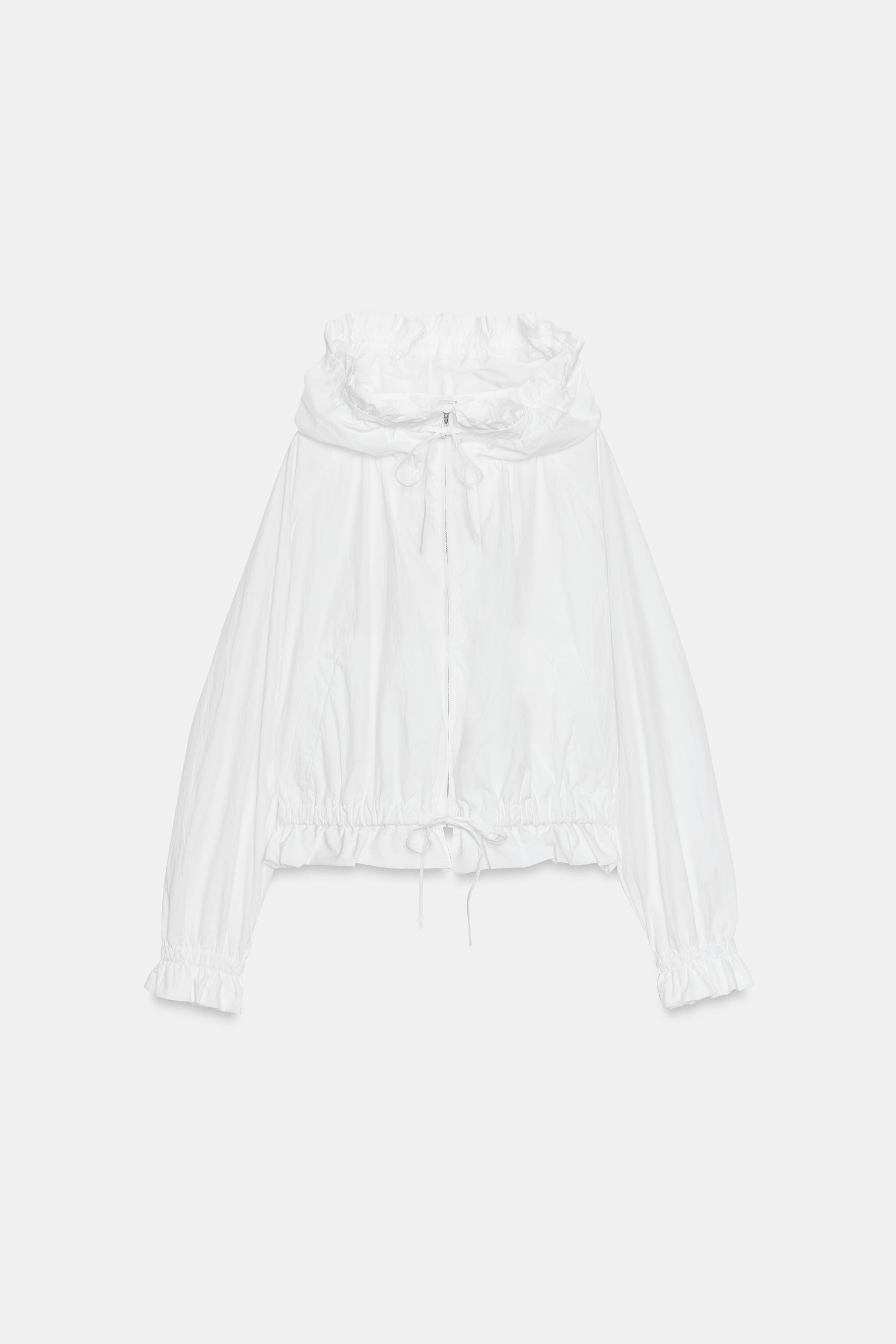 RUFFLED ZIP-UP JACKET | Zara US