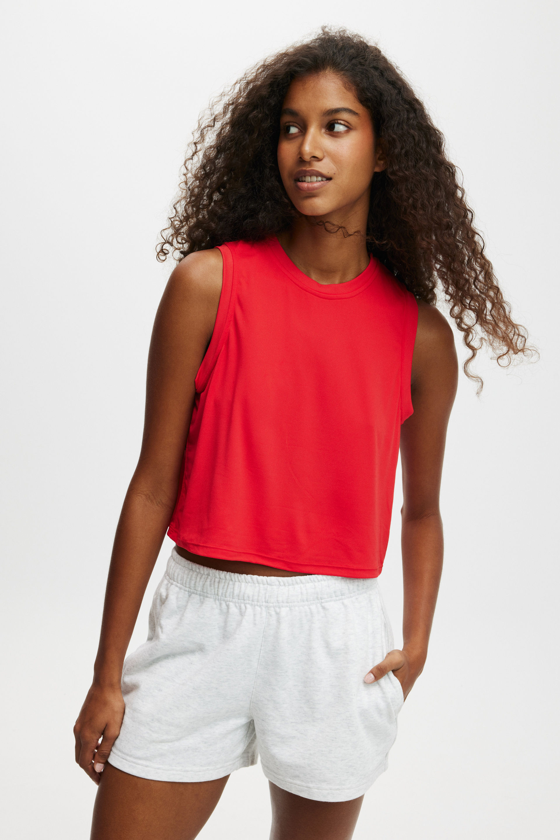 Body - Active Muscle Tank - Raspberry | Cotton On (ANZ)