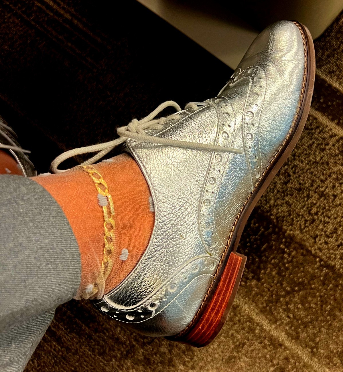 Some Friday’s are “Flats Friday’s”… For a 👠 👠 girl, it’s hard to come down… but when I do, a good stand out spectator Oxford does the trick. #casualfriday #oxfords #wingtips #spectator #sotd #whattowearhereandthere #dmv #silver #fall #october #funfashionfriday

#LTKWorkwear #LTKShoeCrush