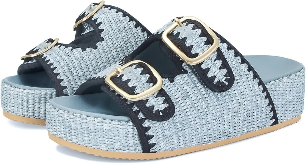 MICIFA Platform Sandals for Women Espadrille Wedges Summer Beach Sandals Comfortable Cute Woven S... | Amazon (US)