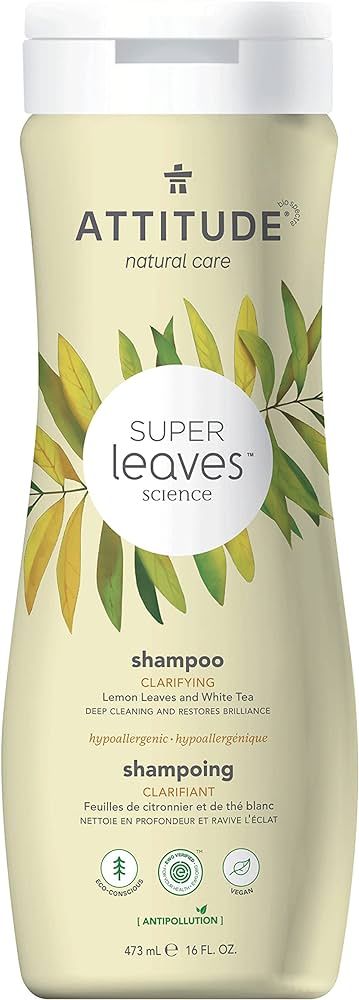 ATTITUDE Super Leaves, Hypoallergenic Clarifying Shampoo, Lemon Leaves & White Tea, 16 Fl Oz (110... | Amazon (US)