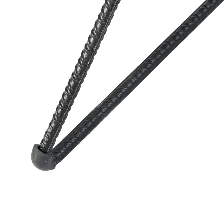 Mango Wood Saddle Seat Bar Stool With Iron Rod Legs, Brown and Black | Walmart (US)