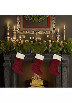 J. Queen New York Casey Sherpa Quilted Christmas Stocking | Belk
